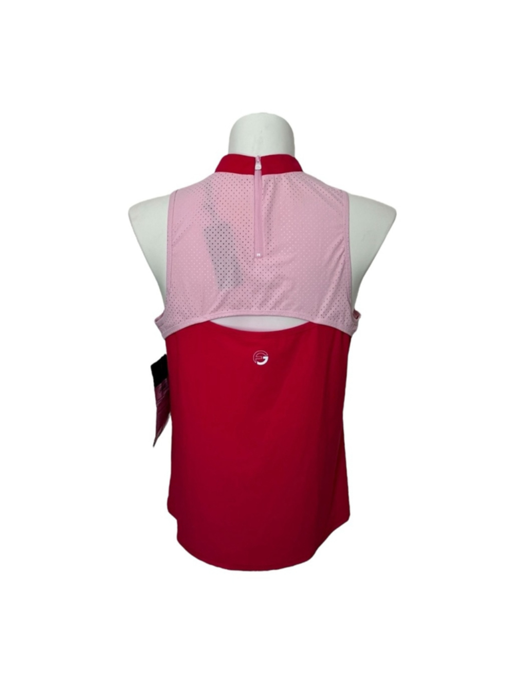 NEW Foray Golf Hot Mesh Sleeveless Polo Size XL Tomato - Picture 5 of 10